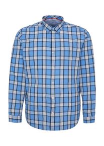 s.Oliver RED LABEL, Herren Hemd, Himmelblau / Anthrazit / Hellgrau