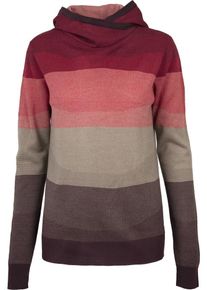 Urban Classics, Damen Sweatshirt, Hellbeige / Graphit / Weinrot / Merlot