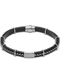 C-Collection, Herren Armband FA1741-975, Schwarz / Silber