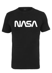 Mister Tee, Herren T-Shirt 'NASA Worm', Schwarz / Weiß