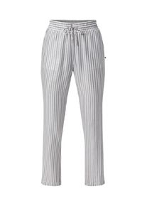 Le Temps Des Cerises, Damen Hose 'BARBARA', Silbergrau / Weiß