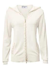 Heine, Damen Strickjacke, Creme