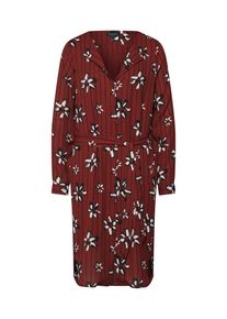 Selected Femme, Damen Blusenkleid 'DYNELLA', Rot / Schwarz / Weißmeliert