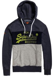 Superdry, Herren Sweatshirt 'Vintage', Navy / Neongelb / Graumeliert / Schwarz