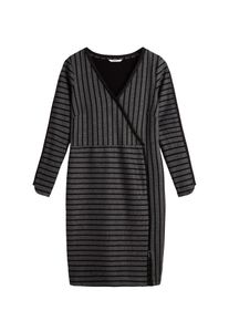 Sandwich, Damen Kleid, Dunkelgrau / Schwarz