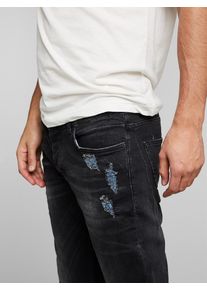 H.I.S. HIS JEANS, Herren Jeans 'Cliff', Black Denim