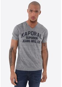 Kaporal5 Kaporal, Herren T-Shirt 'Lance Redchi', Graumeliert / Schwarz