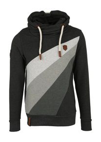 Naketano, Herren Kapuzenpullover, Anthrazit / Hellgrau