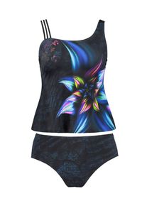 Ulla Popken, Damen Tankini, Schwarz
