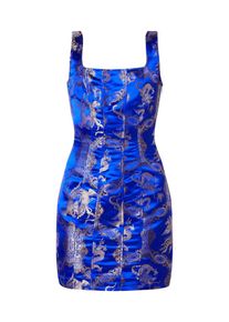 Missguided, Damen Kleid 'ORIENTAL JACQUARD DRESS', Blau