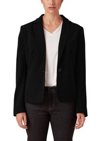TRIANGLE, Damen Blazer aus Cr&ecirc;pe, Schwarz
