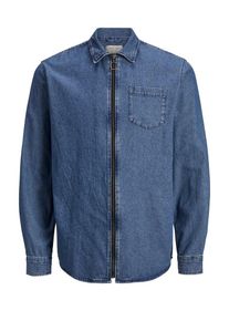 Jack & Jones JACK & JONES, Herren Hemd, Blue Denim / Wei&szlig;