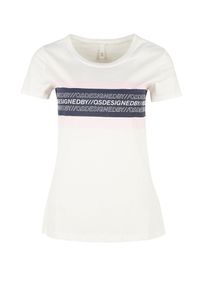 Q/S Designed By, Damen Shirt, Ultramarinblau / Weiß / Wollweiß