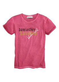 MONDKINI, Herren Trachtenshirt im Batik Look, Pink