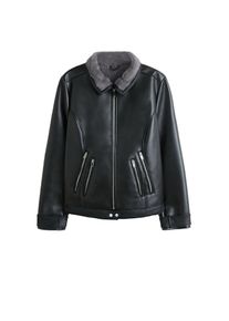 Violeta by Mango, Damen Jacke 'Brown', Schwarz