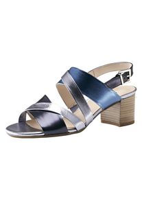 Gabor, Damen Sandalette, Blau / Navy / Silber