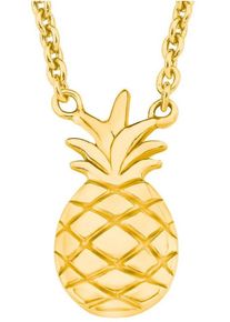 s.Oliver RED LABEL, Damen Kette mit Anhänger 'Ananas, 2019947', Gold