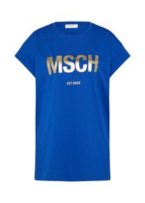 MOSS COPENHAGEN, Damen Shirt 'Alva', Azur / Gold