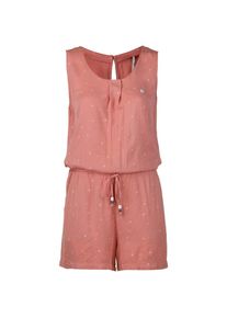 Ragwear, Damen Jumpsuit 'Lea', Neonblau / Pastellrot / Wei&szlig;