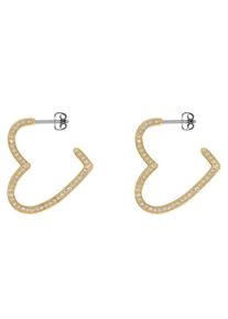 Tommy Hilfiger, Damen Ohrstecker 'Fine Core, 2780109', Gold / Weiß