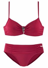 Lascana, Damen Bügel-Bikini, Himbeer