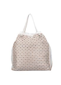 Caterina Lucchi, Damen Shopper 34 cm, Hellbraun / Silber
