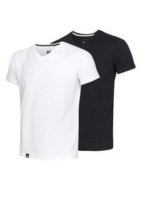 LAKEVILLE MOUNTAIN, Herren Doppelpack T-Shirts, Schwarz / Weiß