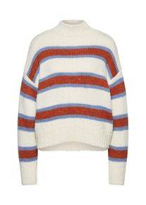 EDITED, Damen Pullover 'Kia', Beige / Rot