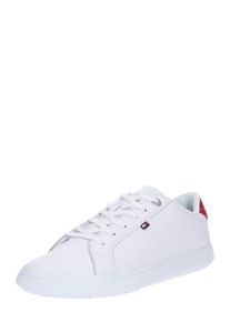 Tommy Hilfiger, Herren Sneaker 'ESSENTIAL LEATHER CUPSOLE', Rot / Weiß