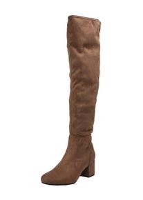 ABOUT YOU, Damen Overknee-Stiefel 'Asya', Taupe