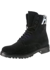 Hugo, Herren Schn&uuml;rstiefelette 'Explorer', Schwarz / Wei&szlig;