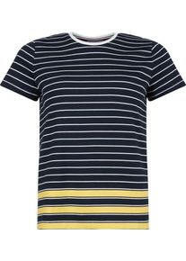 Tommy Hilfiger, Damen T-Shirt, Nachtblau / Gelb / Weiß
