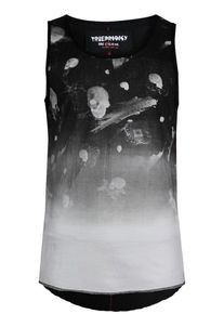 Trueprodigy, Herren Tank-Top 'Deadly Sleep', Rot / Schwarz / Weiß
