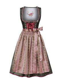 Stockerpoint, Damen Dirndl 'Marina', Gr&uuml;n / Pink / Dunkelrot