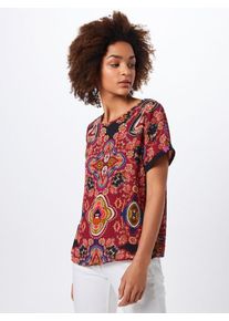 Only, Damen Bluse 'Italia First', Blau / Rot / Weiß