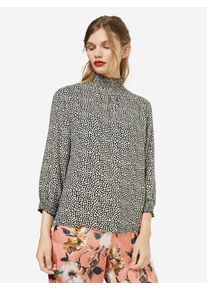 Garcia, Damen Bluse, Dunkelgrau / Offwhite