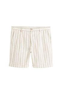 Mango Man, Herren Bermudas 'Monday', Rotmeliert / Schwarzmeliert / Weiß
