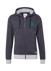 Tom Tailor, Herren Sweatjacke, Taubenblau / Hellgrau / Jade