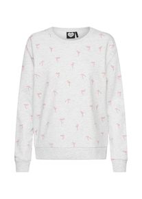 Catwalk Junkie, Damen Pullover 'PINK LADIES', Hellgrau