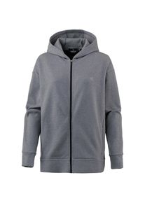 Calvin Klein, Damen Sweatjacke, Graumeliert / Schwarz