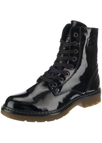 JOLANA & FENENA JOLANA & FENENA, Damen Schn&uuml;rstiefeletten, Brokat / Schwarz