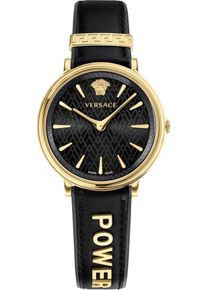 Versace, Damen Schweizer Uhr 'VBP040017' (Set, 2 tlg.), Gold / Schwarz