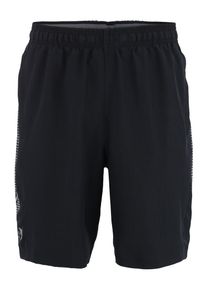 Under Armour, Herren Shorts 'Woven Graphic', Hellgrau / Schwarz