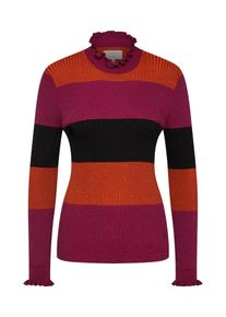 Nümph NÜMPH, Damen Pullover 'Jarrah', Orange / Dunkelpink