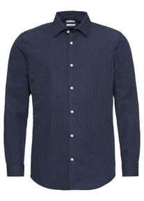 Esprit Collection, Herren Hemd 'aop struct ls', Navy