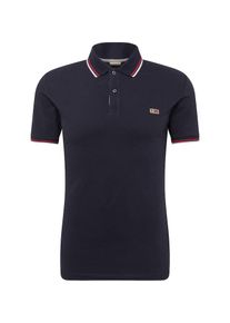 Napapijri, Herren Poloshirt 'Taly Stretch Stripe', Marine