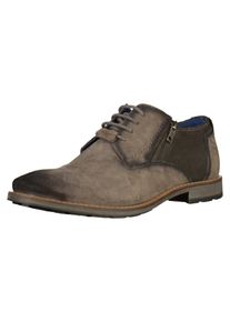 Bugatti, Herren Businessschuhe, Taupe / Schwarz