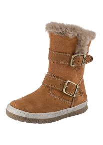 Lurchi, M&auml;dchen Winterstiefel, Braun / Ocker / Wei&szlig;