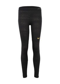 Nike, Damen Sportleggings, Gold / Schwarz