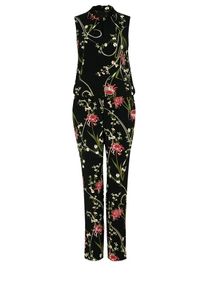 s.Oliver BLACK LABEL, Damen Jumpsuit, Mischfarben / Schwarz